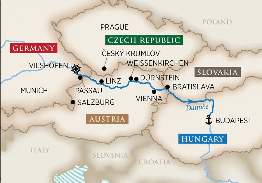Danube River Itinerary